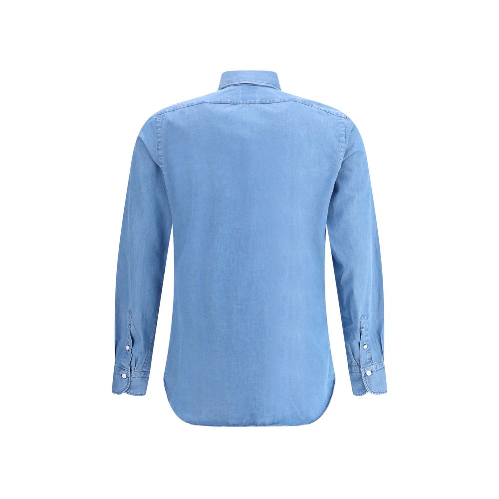 Finamore Blue Denim Shirt | Regal Royce