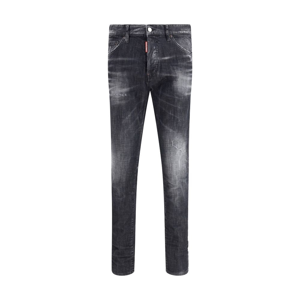 Dsquared² Black Cotton Slim Fit Jeans