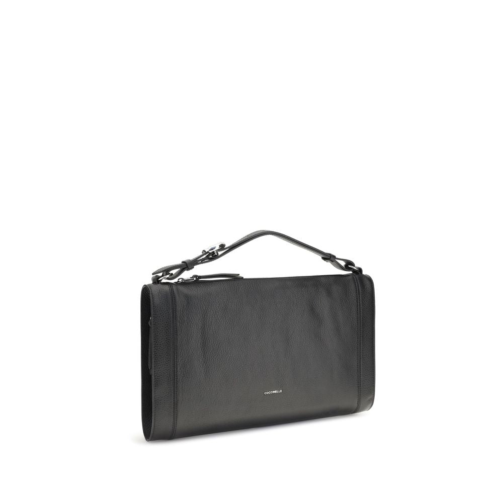 Coccinelle Black Calf Leather Bos Taurus Handbag | Regal Royce