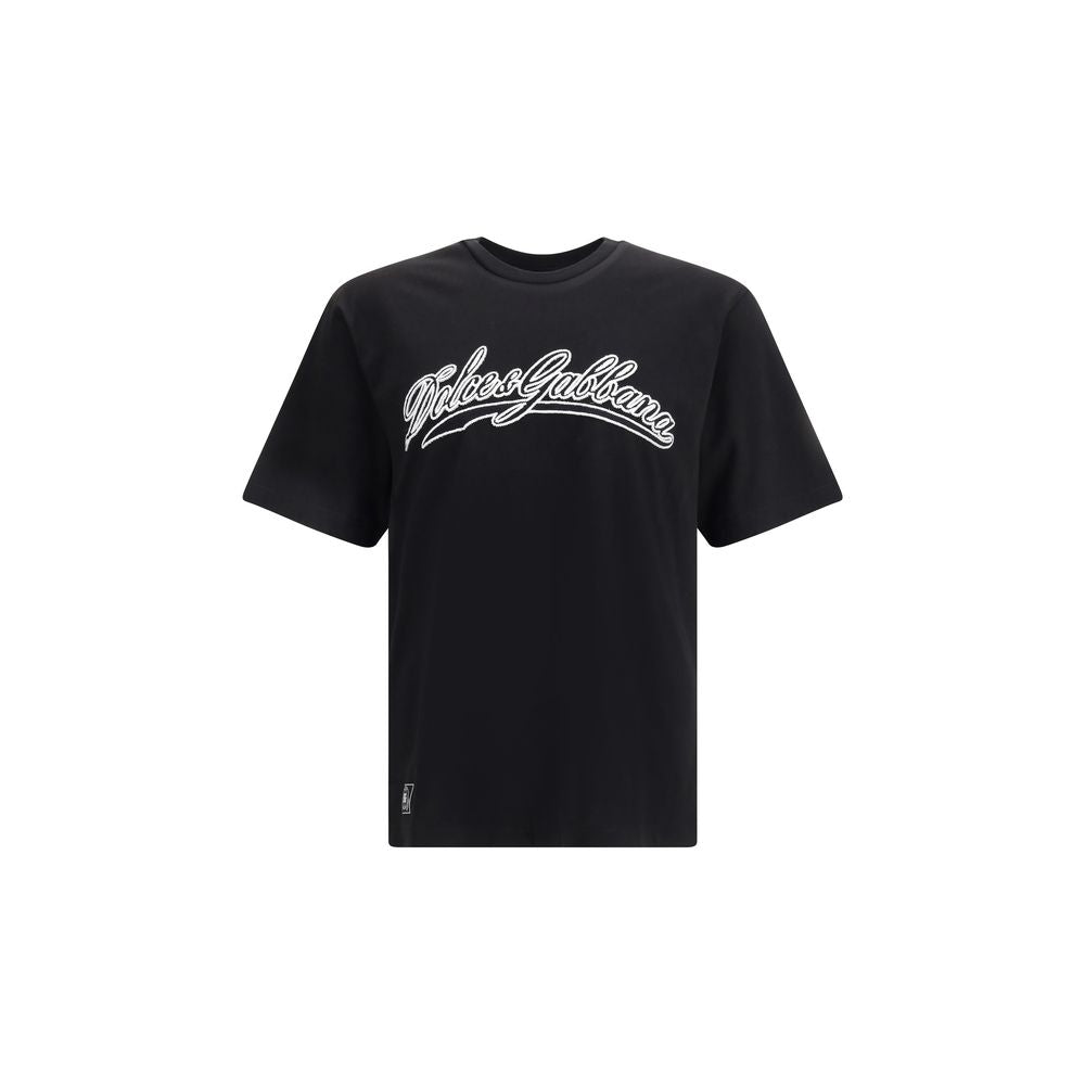 Dolce & Gabbana Black Cotton T-Shirt | Regal Royce
