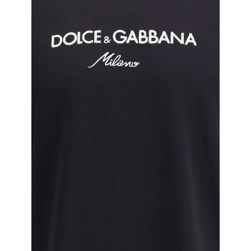 Dolce & Gabbana Black Cotton T-Shirt | Regal Royce