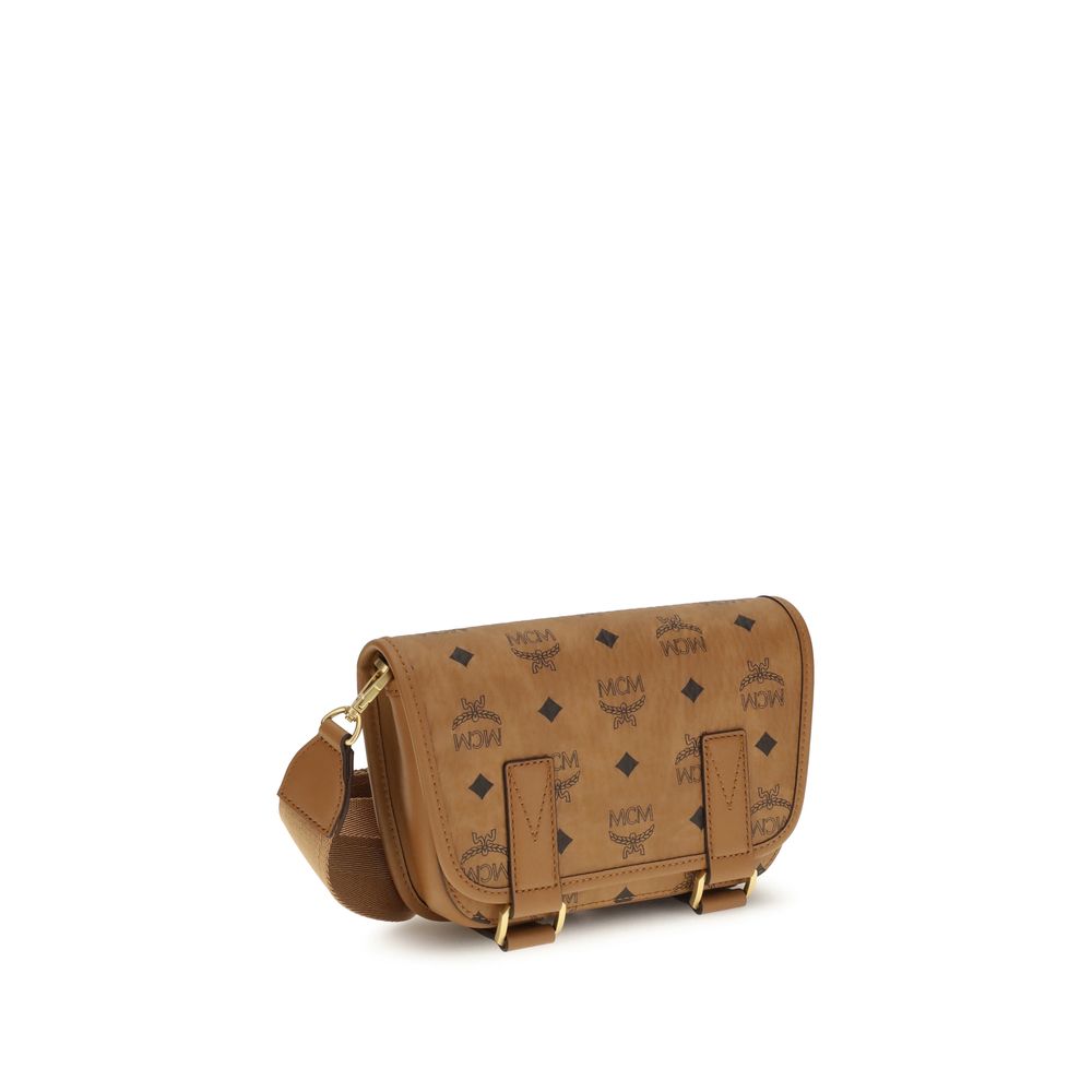 MCM Brown Fabric Shoulder Bag | Regal Royce