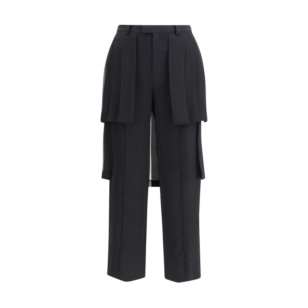 Undercover Black Acetate Casual Pants | Regal Royce