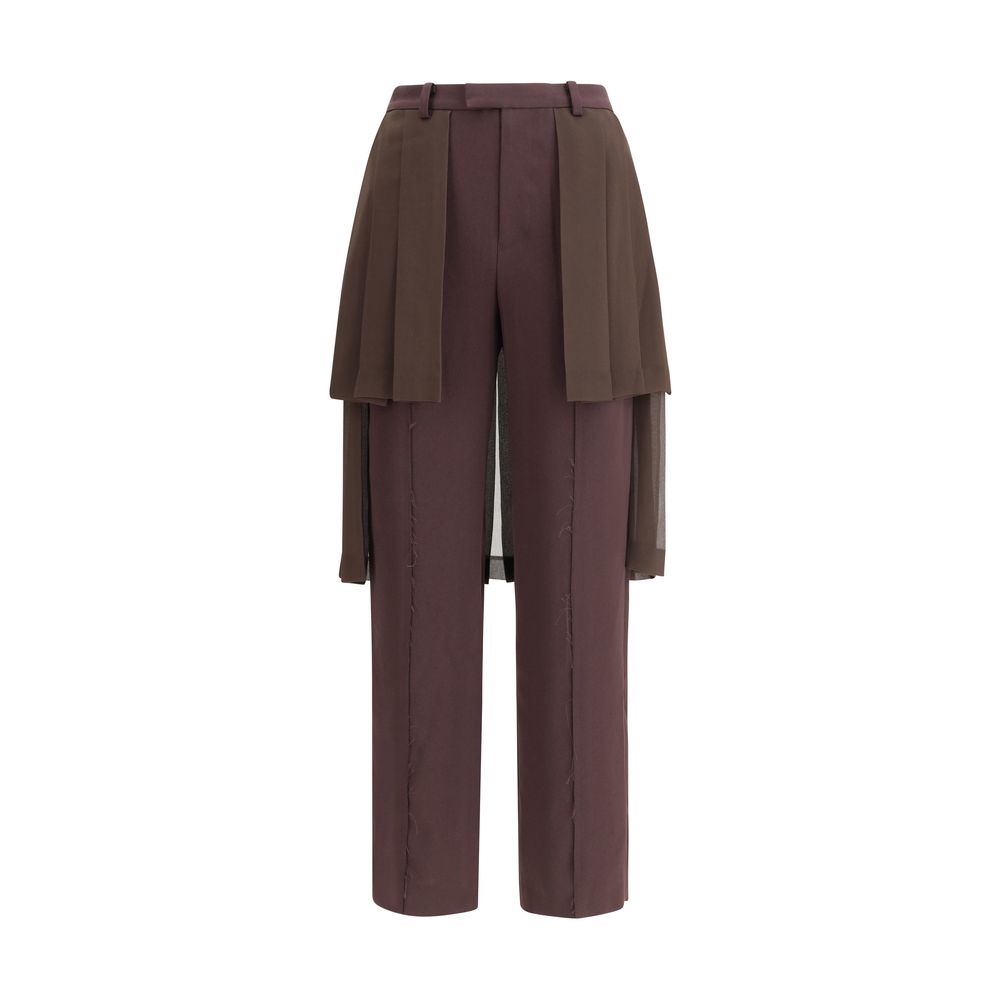 Undercover Brown Acetate Casual Pants | Regal Royce