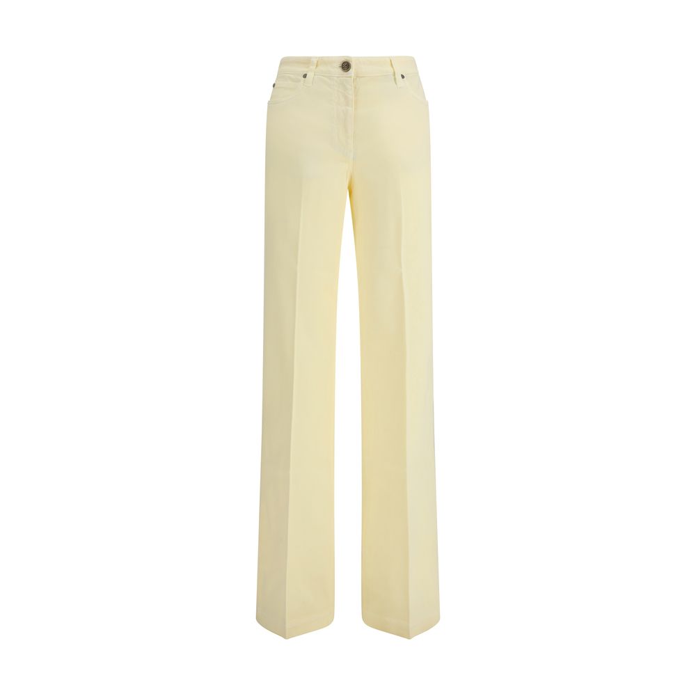 Etro Bicolor Cotton Straight-Leg Jeans | Regal Royce