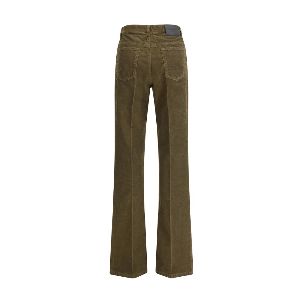 Saint Laurent Bicolor Cotton Casual Pants | Regal Royce