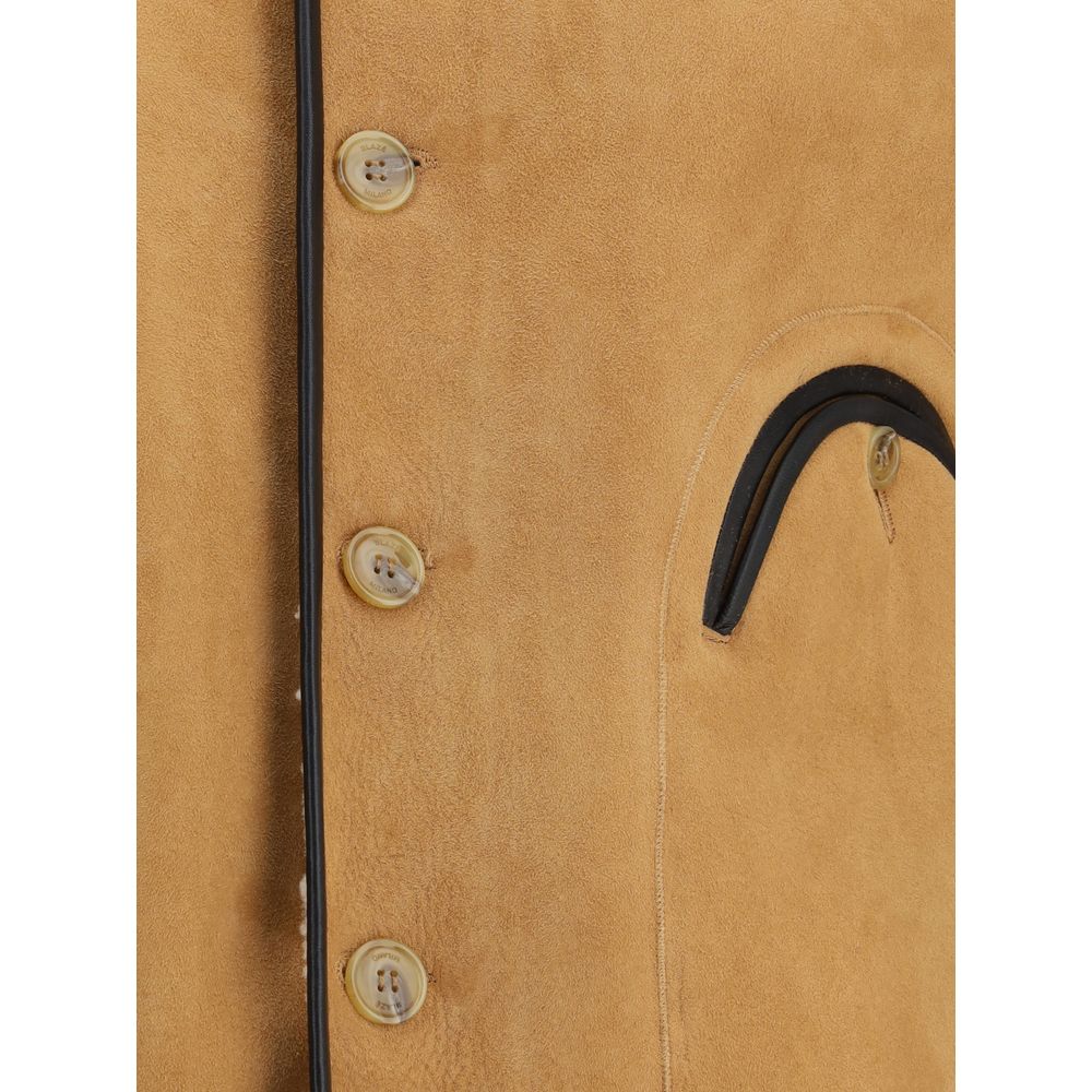 Blazé Milano Beige Goatskin Coat