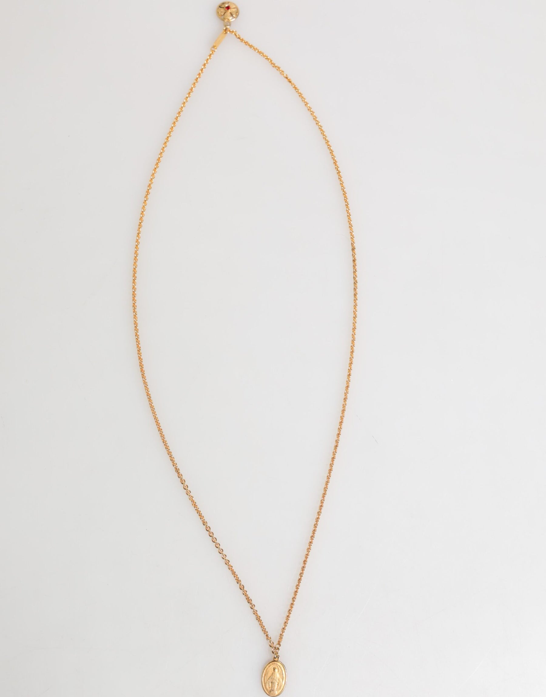 Dolce & Gabbana Gold Medallion Metal Chain Charm Men Pendant Necklace | Regal Royce