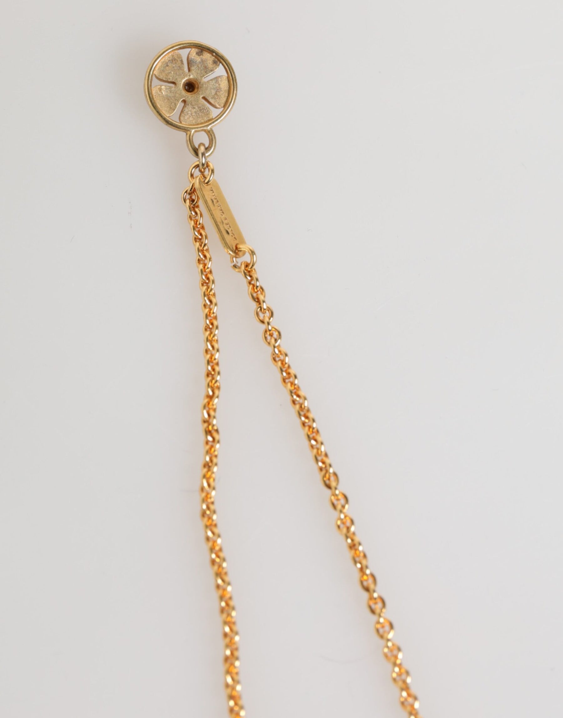 Dolce & Gabbana Gold Medallion Metal Chain Charm Men Pendant Necklace | Regal Royce