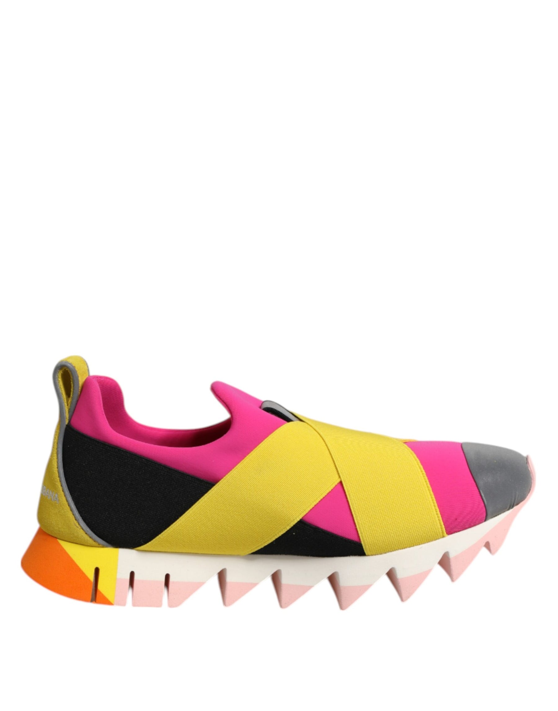 Dolce & Gabbana Multicolor Neoprene Elastic Ibiza Sneakers Shoes | Regal Royce