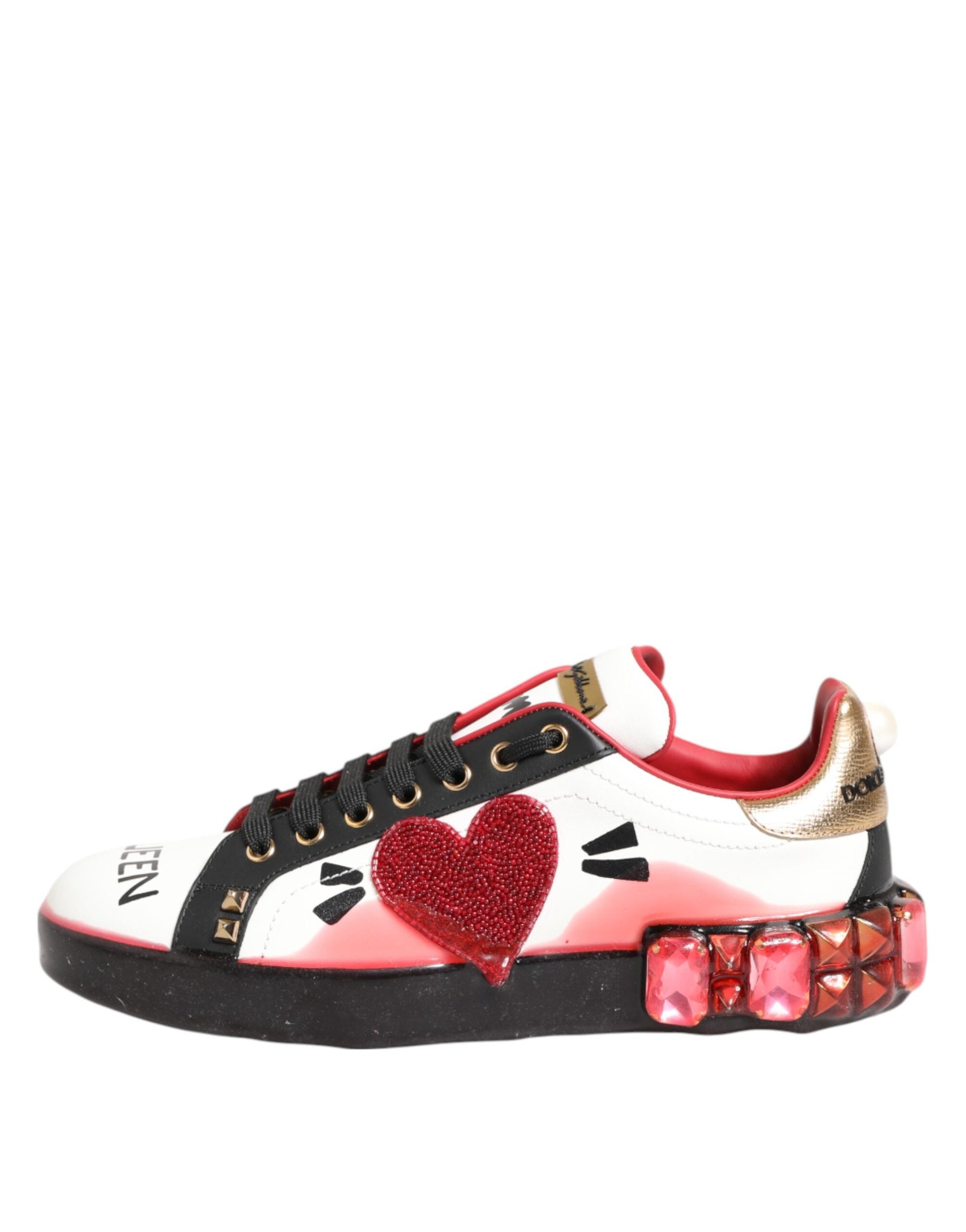 Dolce & Gabbana Multicolor Portofino Low Top Sneakers Shoes | Regal Royce