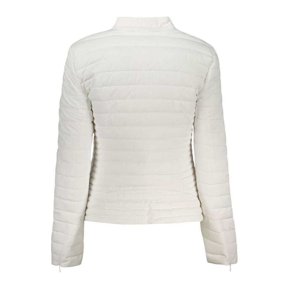 Guess Jeans Bianco Poliuretano Women Jacket | Regal Royce