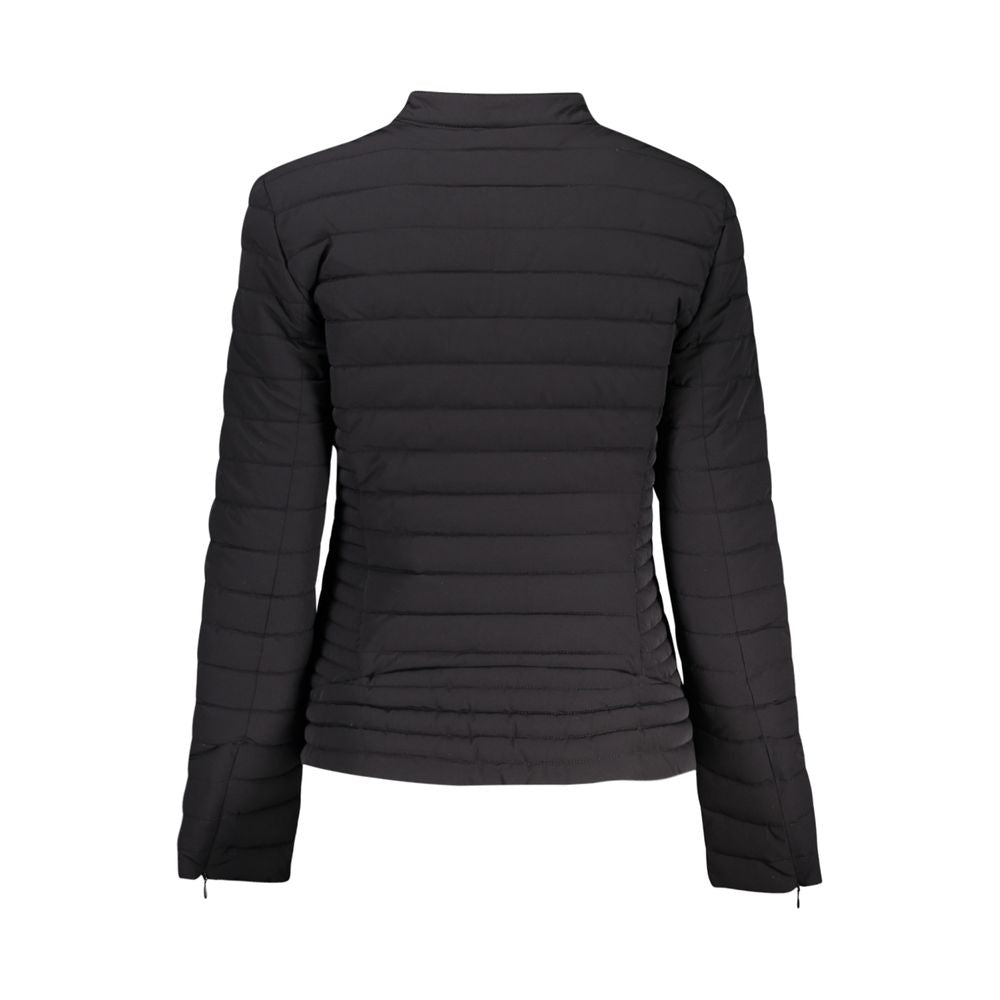 Guess Jeans Black Polyurethane Women's Jacket | Regal Royce