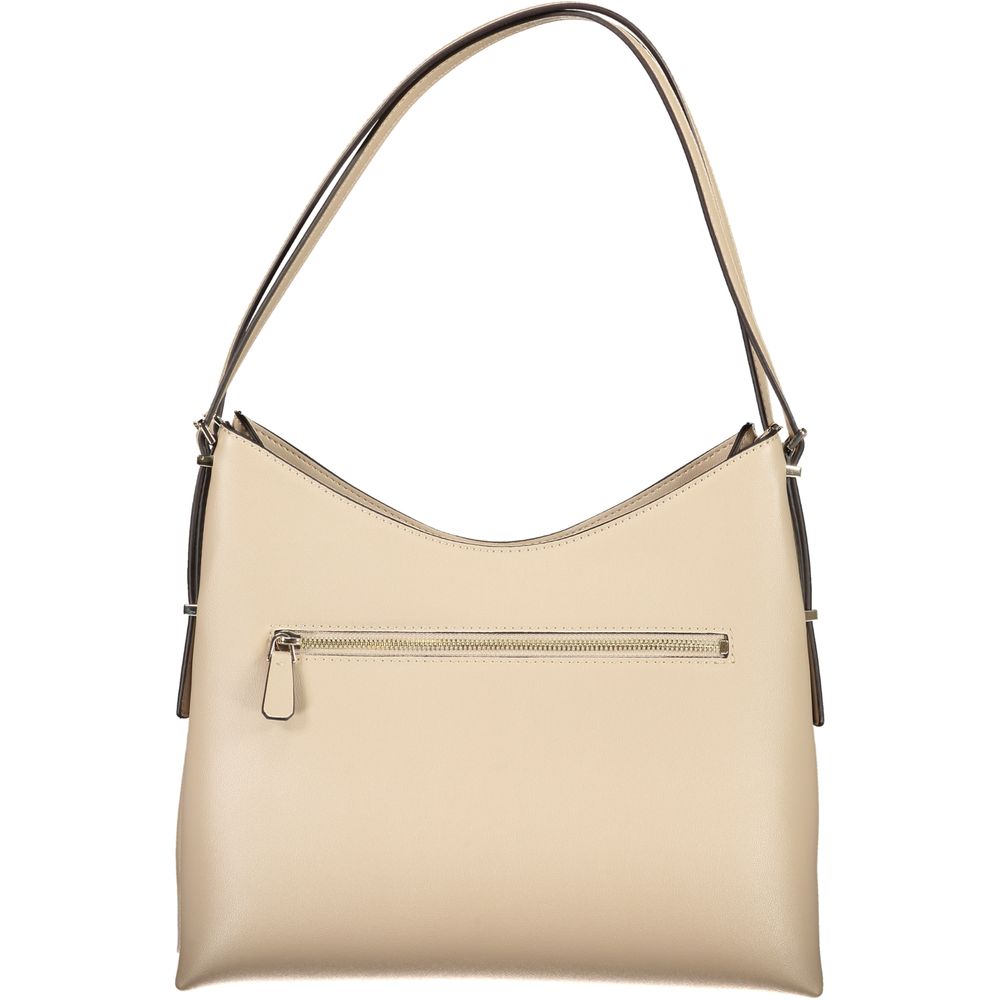 Guess Jeans Beige Polyethylene Women Handbag | Regal Royce