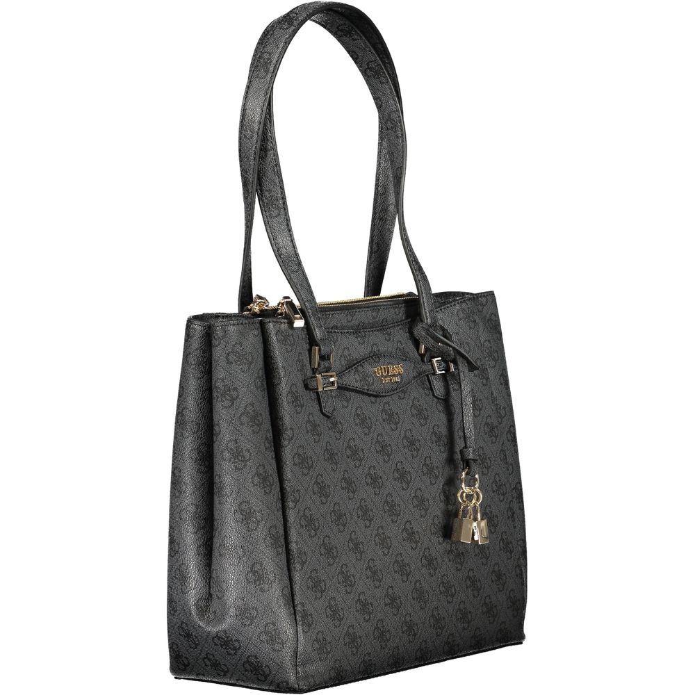 Guess Jeans Nero Polyurethane Women Handbag | Regal Royce