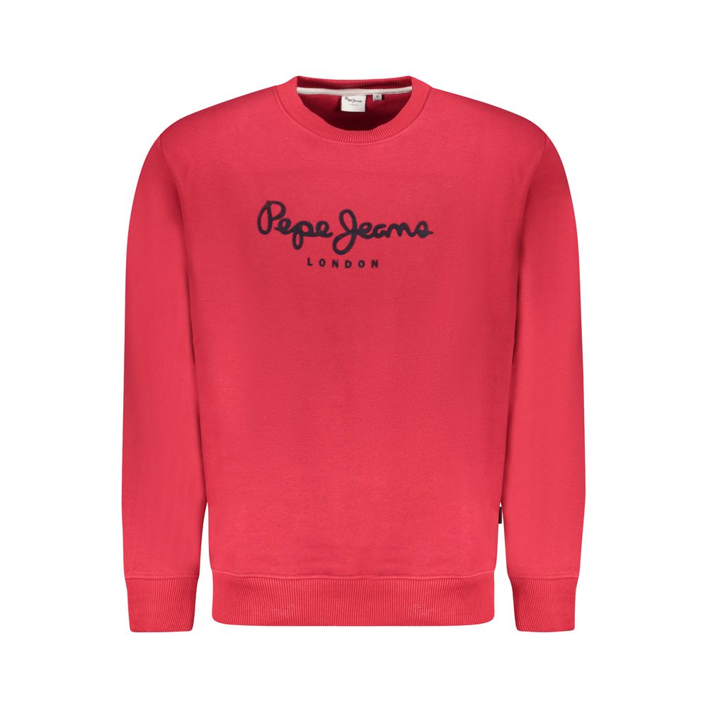 Pepe Jeans Rosso Cotton Men Sweatshirt | Regal Royce