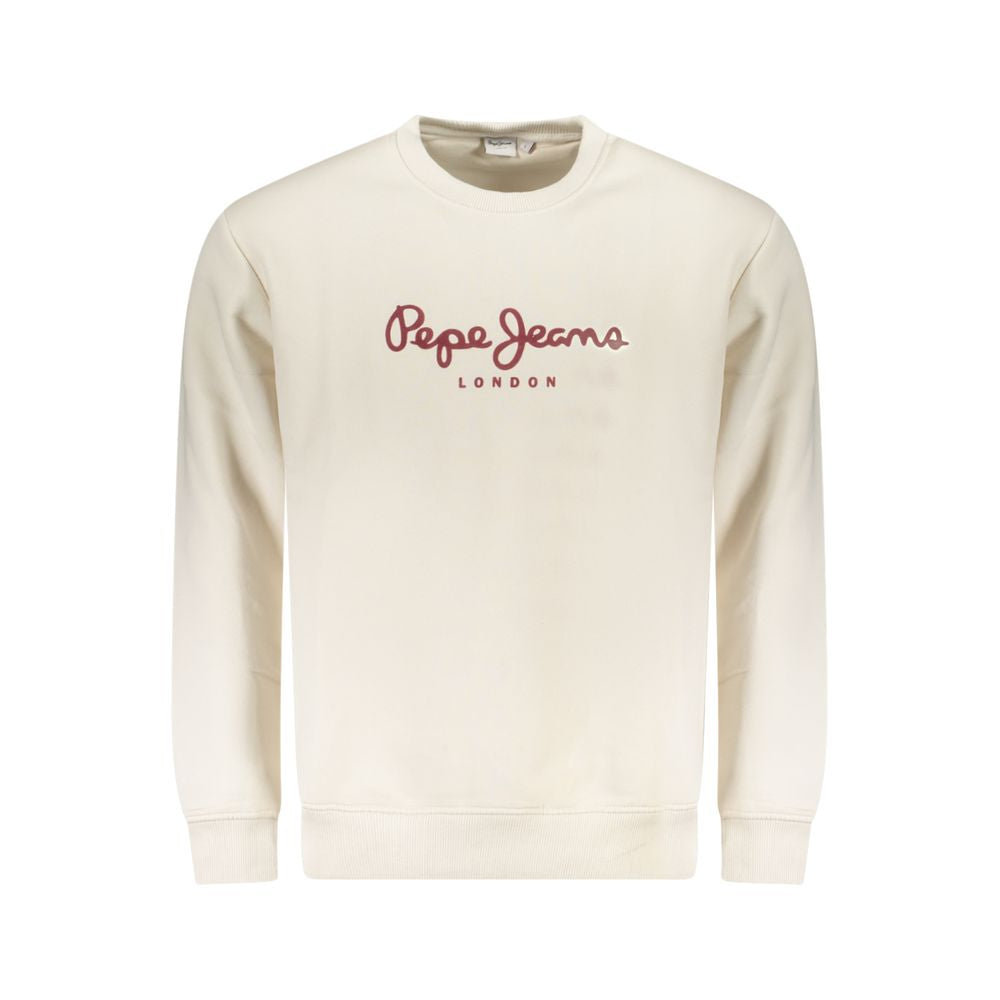 Pepe Jeans Bianco Cotton Men Sweatshirt | Regal Royce