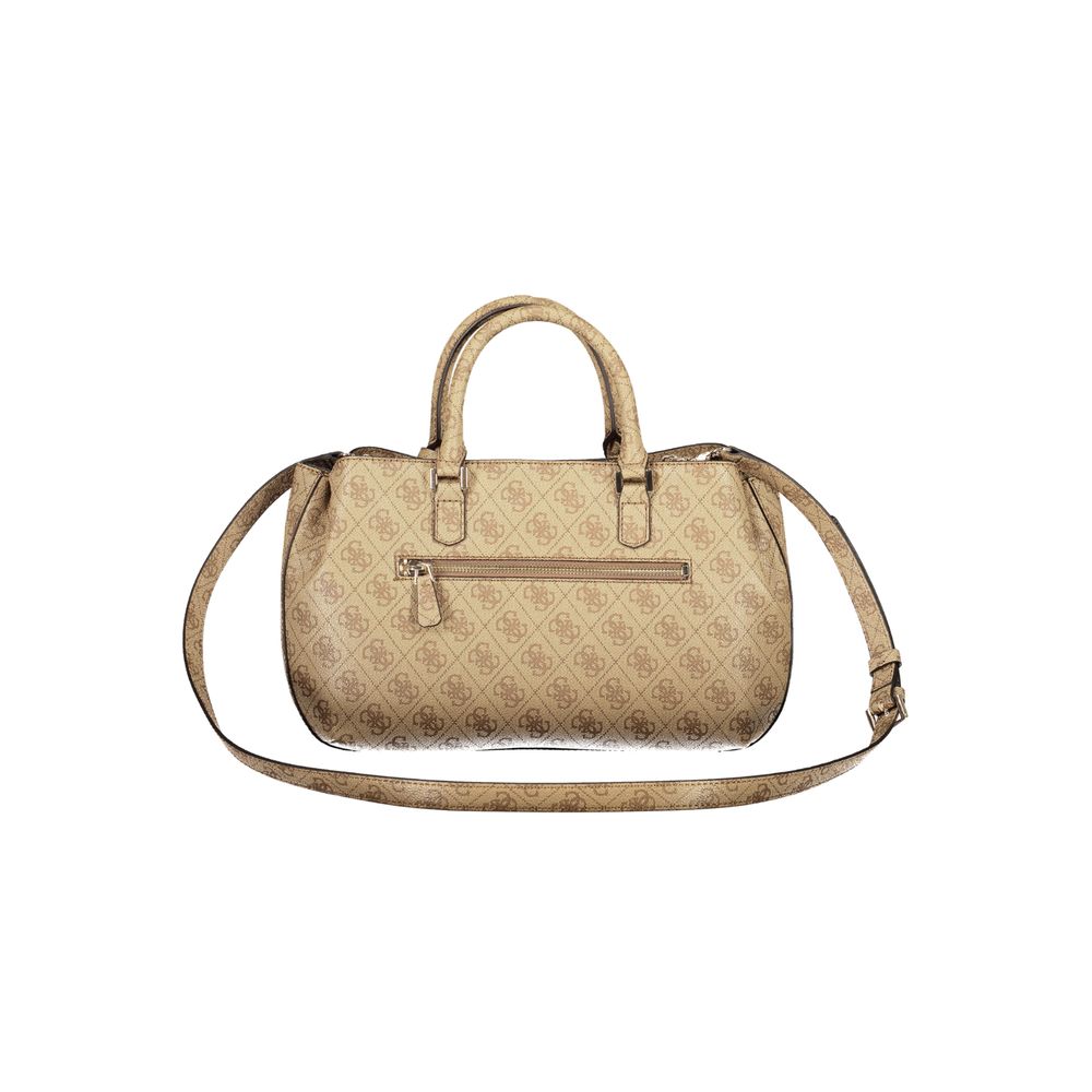 Guess Jeans Beige Polyethylene Women Handbag | Regal Royce