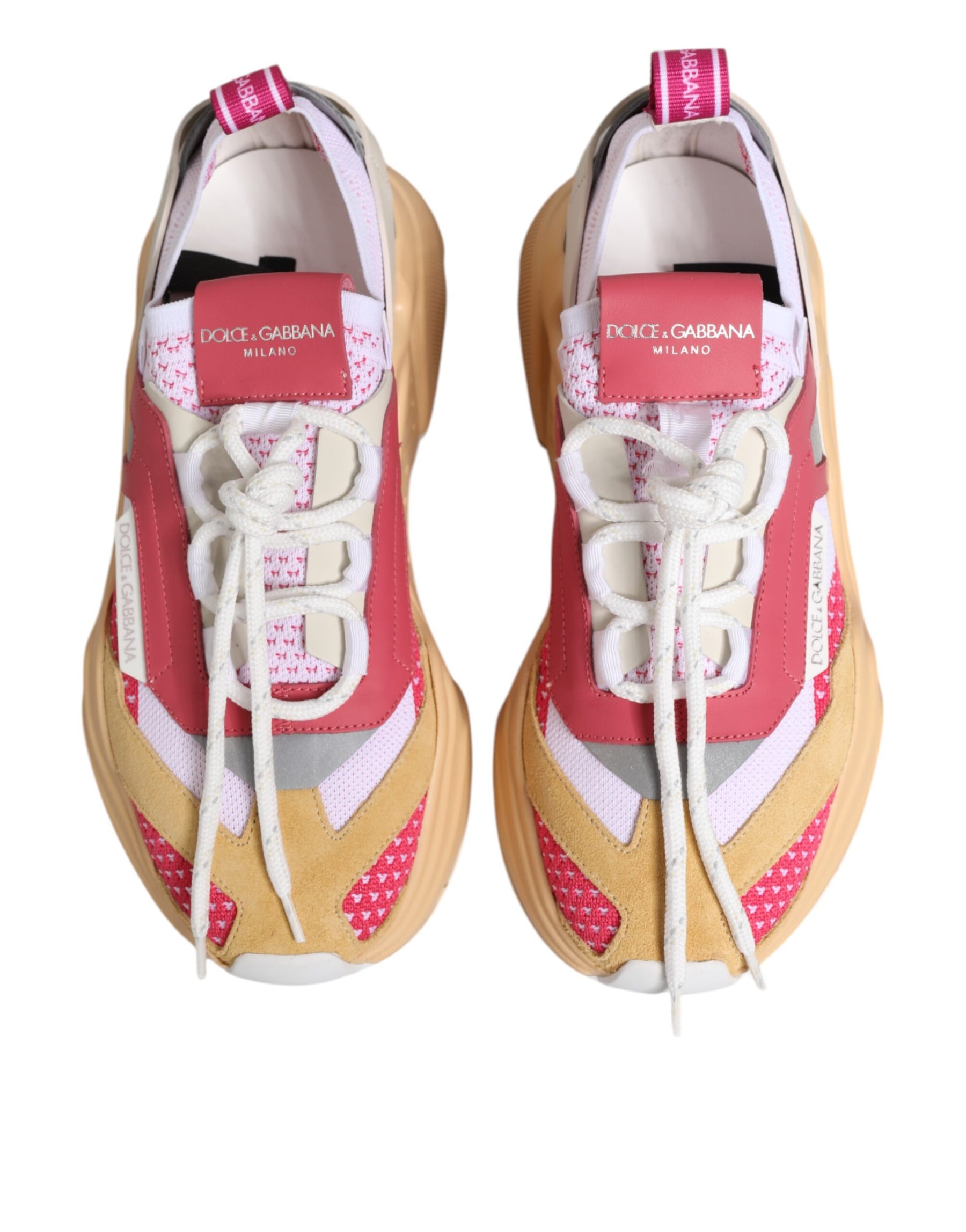 Dolce & Gabbana Multicolor Leather Daymaster Low Top Sneakers Shoes | Regal Royce