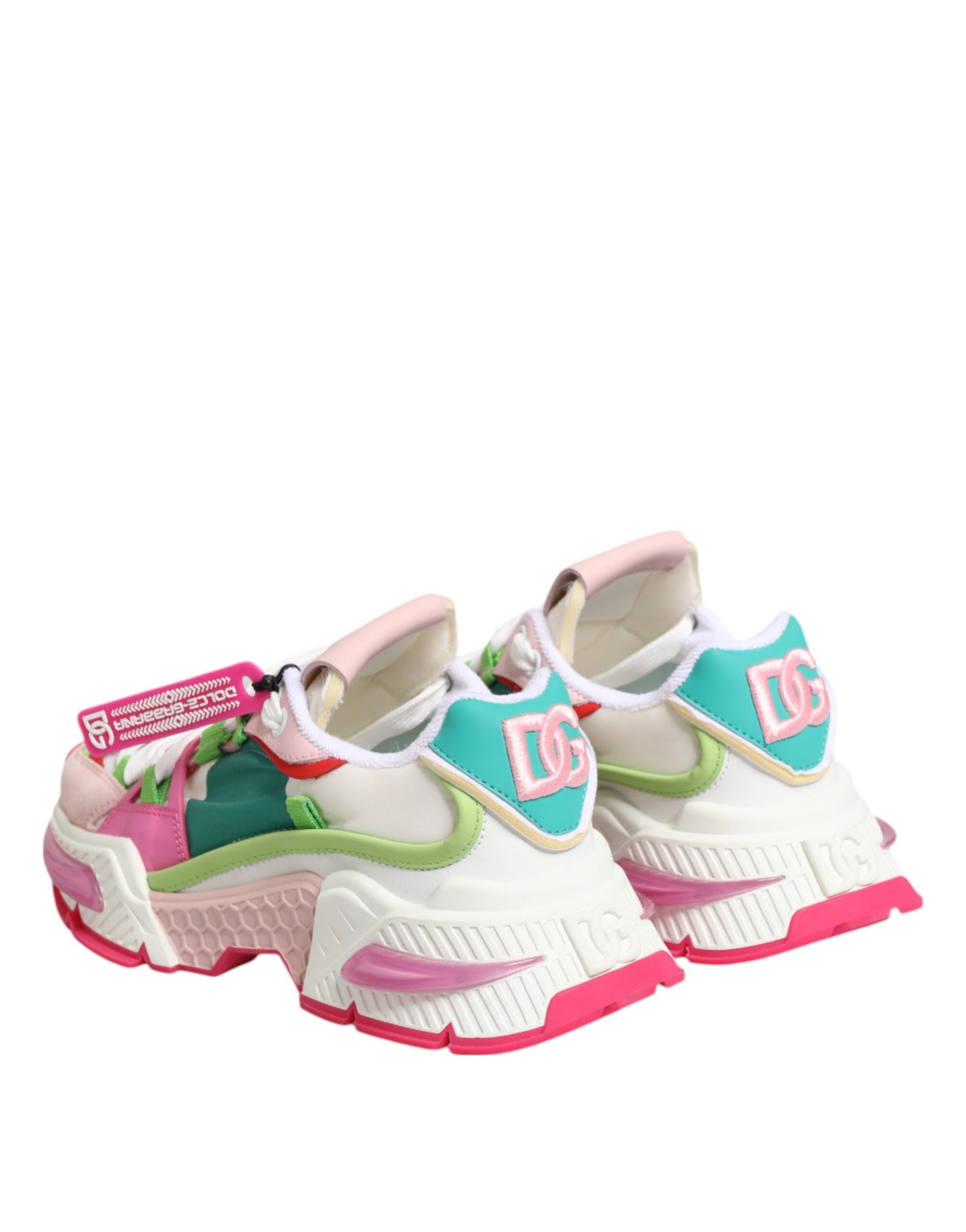 Dolce & Gabbana Multicolor Leather Airmaster Low Top Sneaker Shoes | Regal Royce