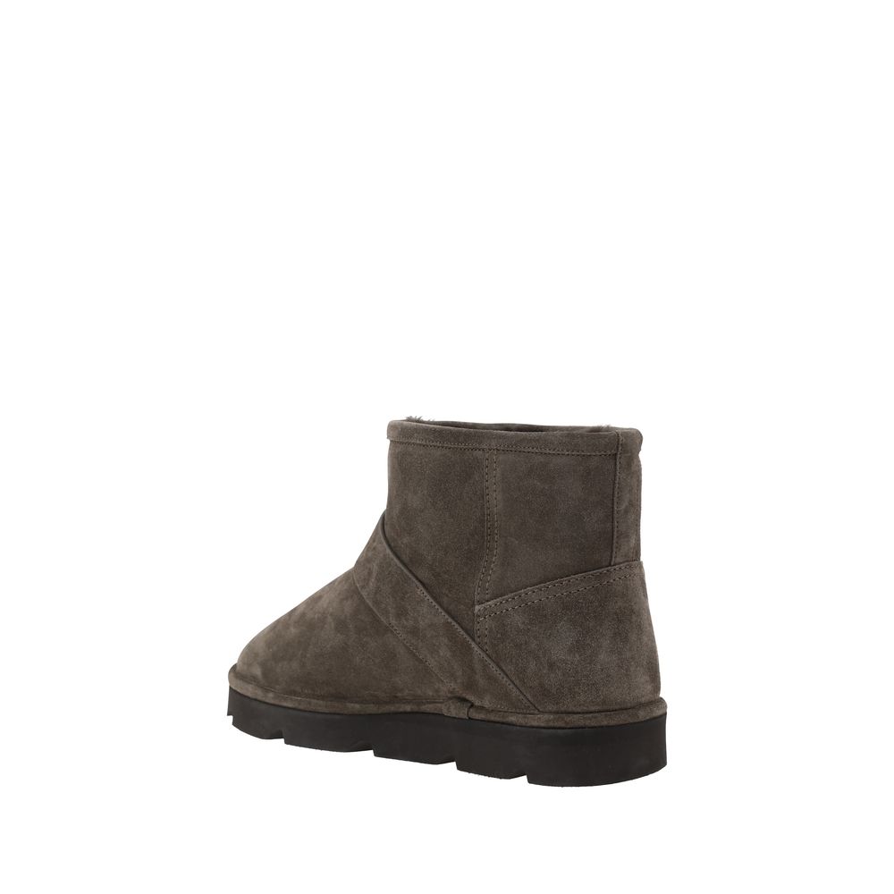 Brunello Cucinelli Brown Calf Leather Bos Taurus Ankle Boots | Regal Royce
