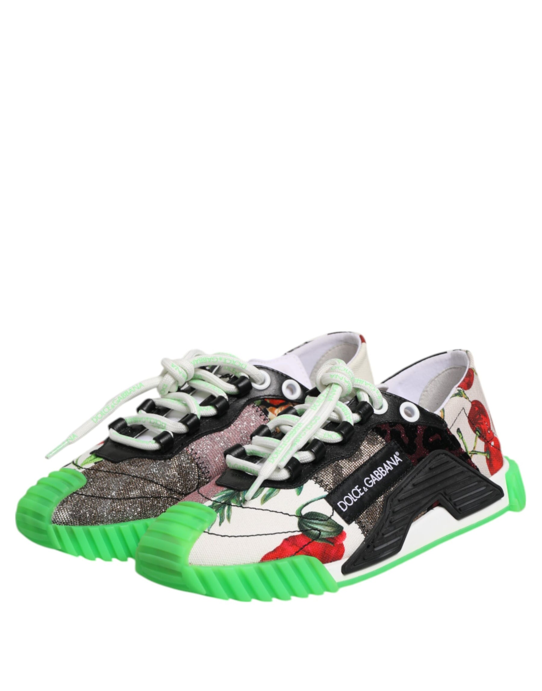 Dolce & Gabbana Multicor DG Logo Leopard Cherry Sneaker Shoes | Regal Royce