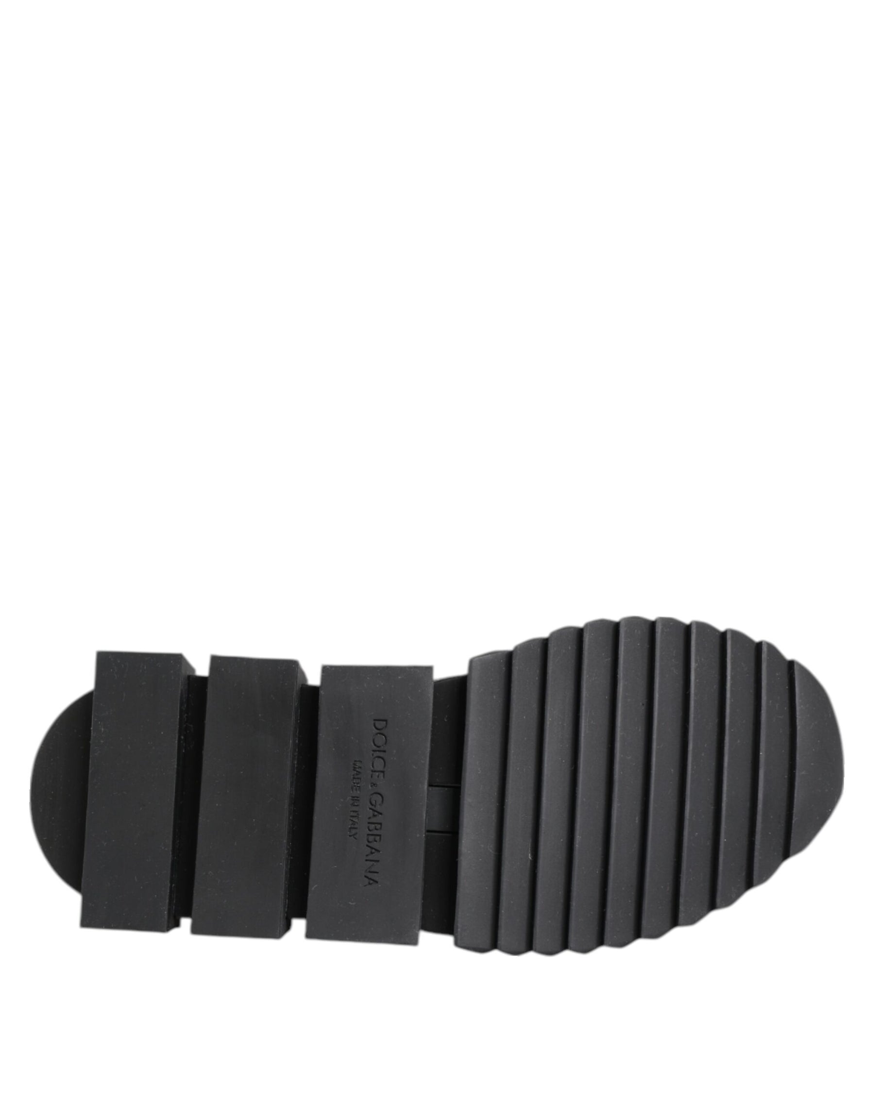 Dolce & Gabbana Black Grey Slip On Sorrento Sneakers Shoes | Regal Royce