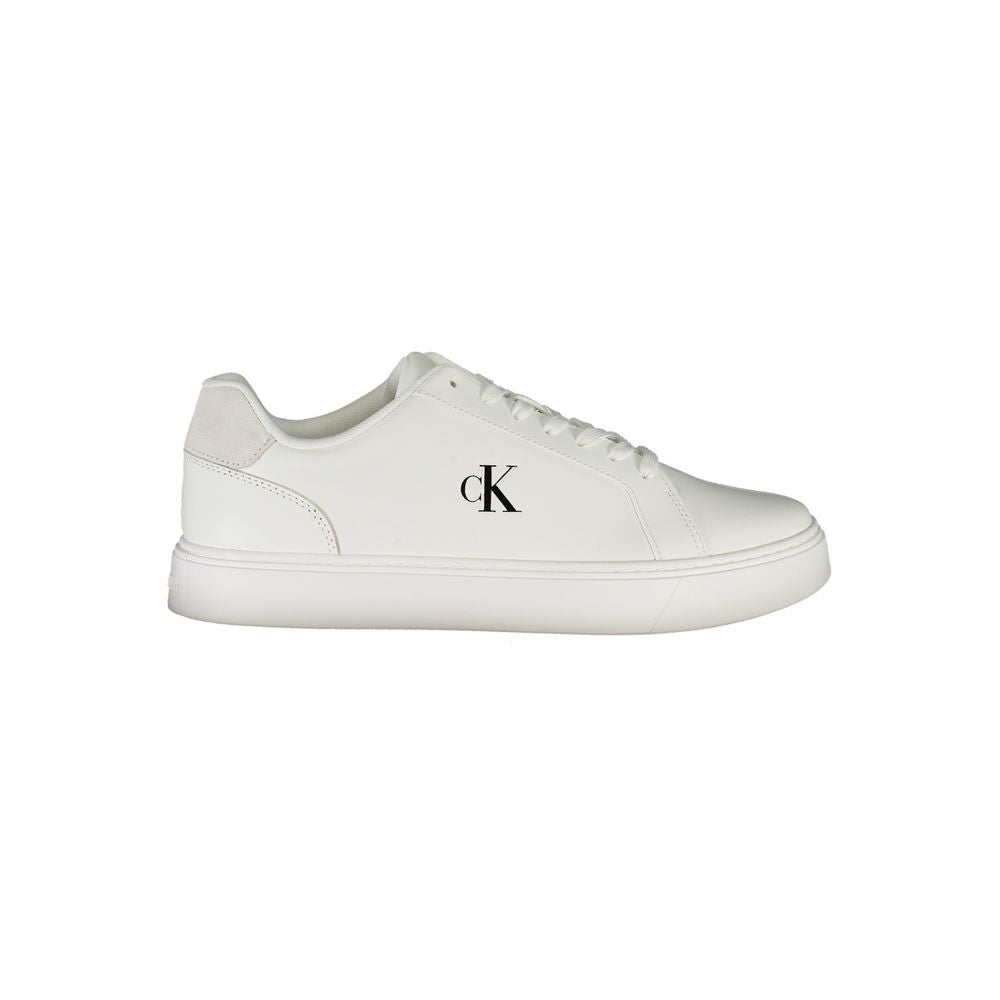Calvin Klein Bianco Polyurethane Men Sneaker | Regal Royce