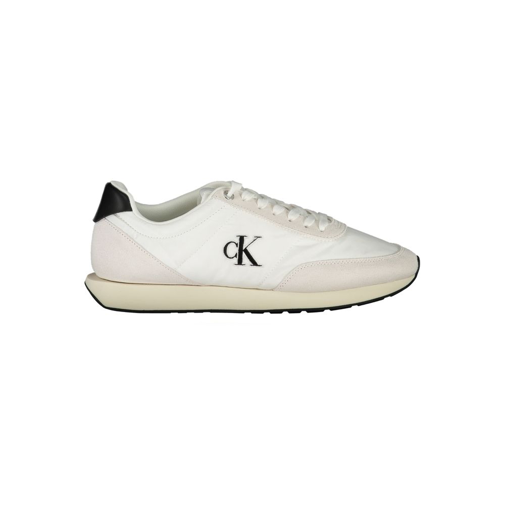 Calvin Klein White Polyester Men Sneaker | Regal Royce