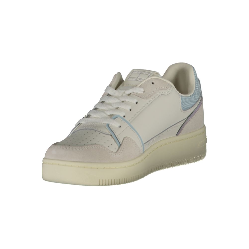 Tommy Hilfiger Bianco Polyurethane Women Sneaker | Regal Royce