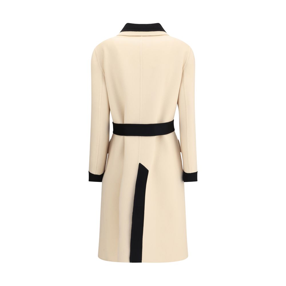 Valentino Cream Fleece Wool Coat | Regal Royce