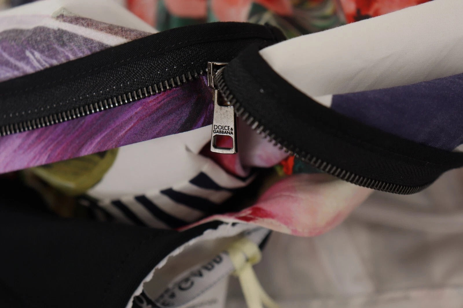 Dolce & Gabbana Multicolor Poplin Floral Mini Flared Dress | Regal Royce