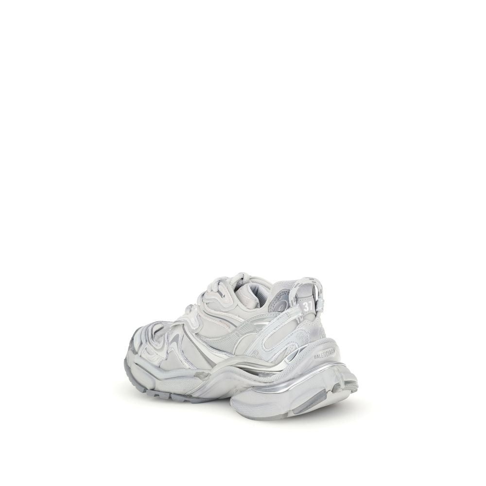 Balenciaga Silver Rubber Athletic Sneakers | Regal Royce