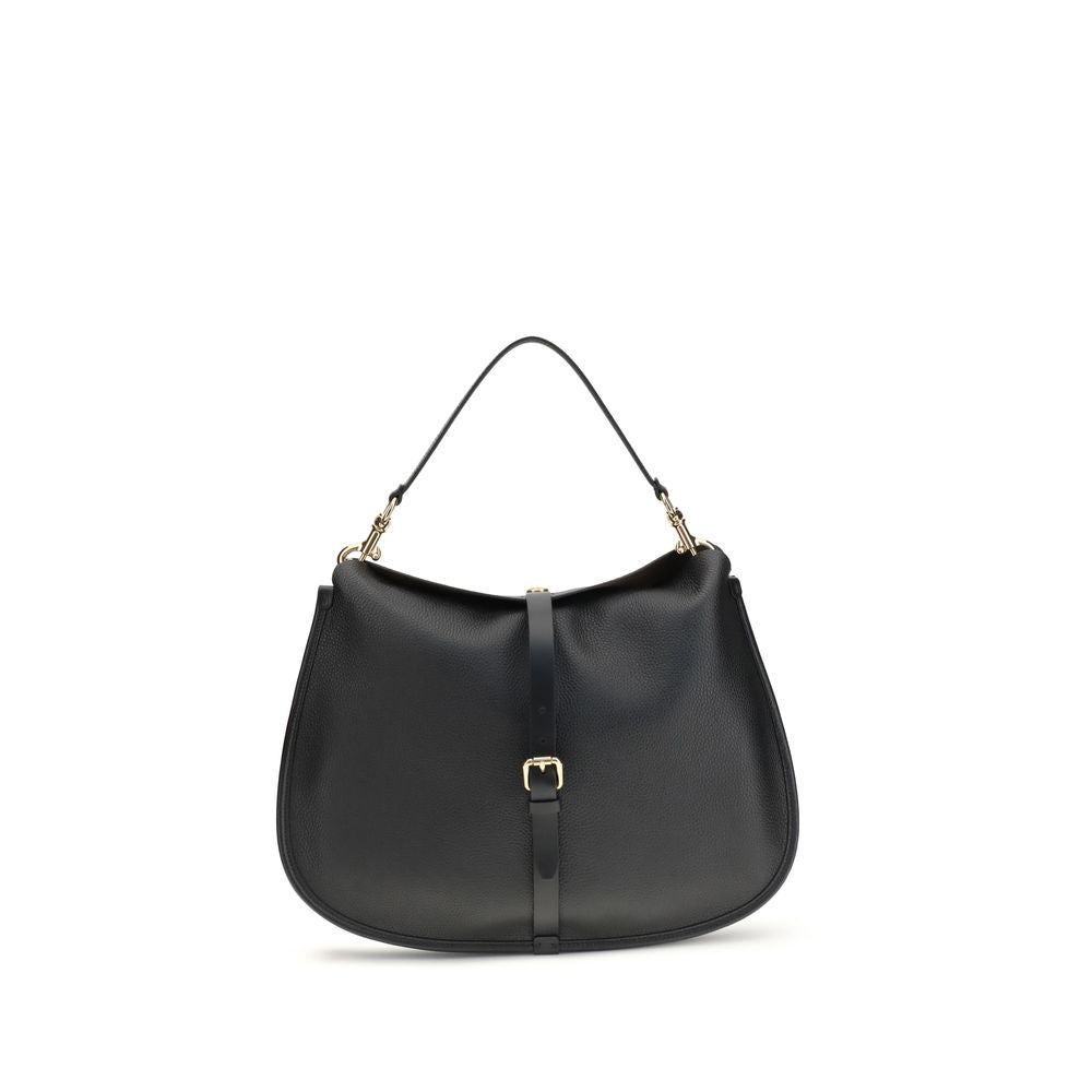 Etro Black Calf Leather Bos Taurus Shoulder Bag | Regal Royce