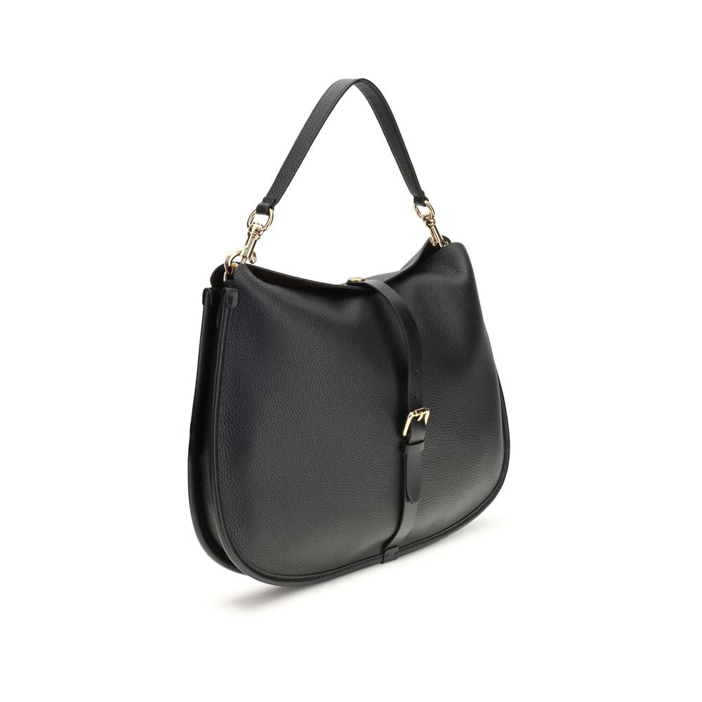 Etro Black Calf Leather Bos Taurus Shoulder Bag | Regal Royce