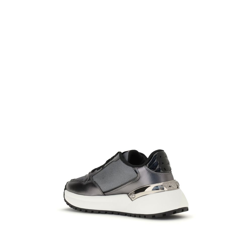 PINKO Gray Fabric Low Top Sneakers | Regal Royce
