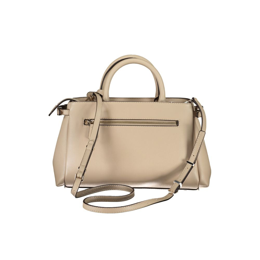 Guess Jeans Beige Polyethylene Women Handbag | Regal Royce