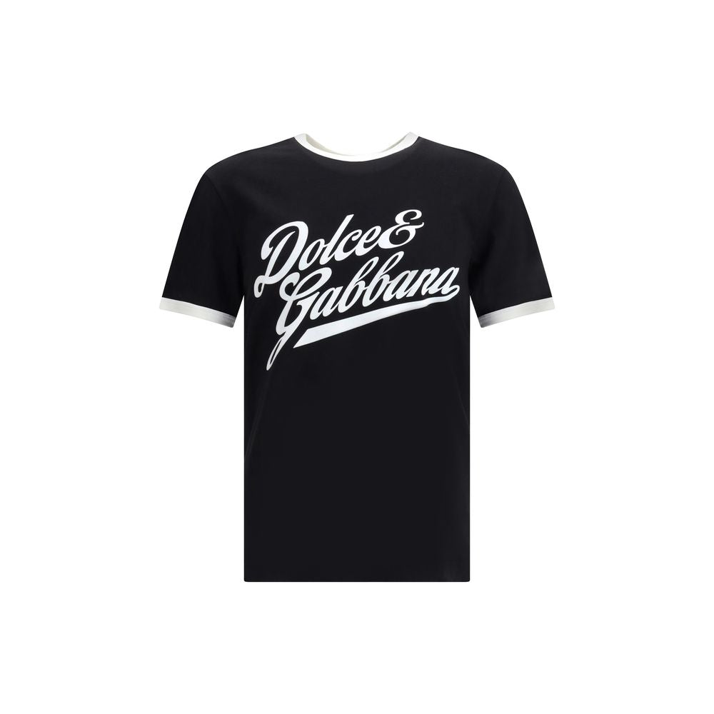 Dolce & Gabbana Black Cotton T-Shirt | Regal Royce