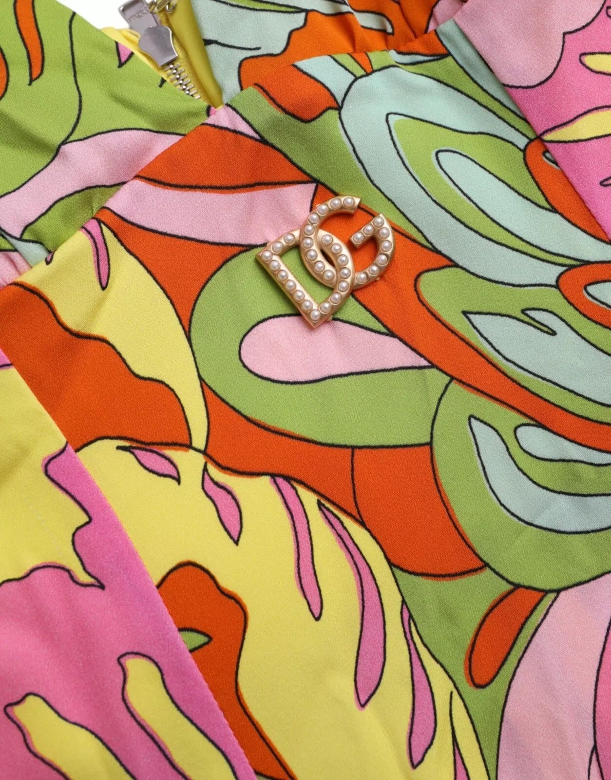 Dolce & Gabbana Multicolor Floral Silk Flared Mini Dress | Regal Royce