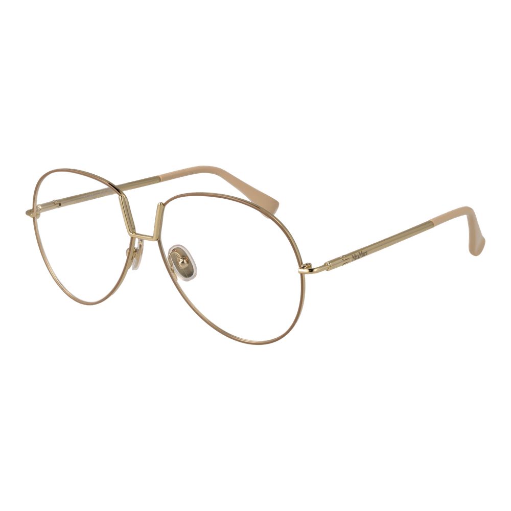 Max Mara Beige Metal Glasses (Frames) | Regal Royce