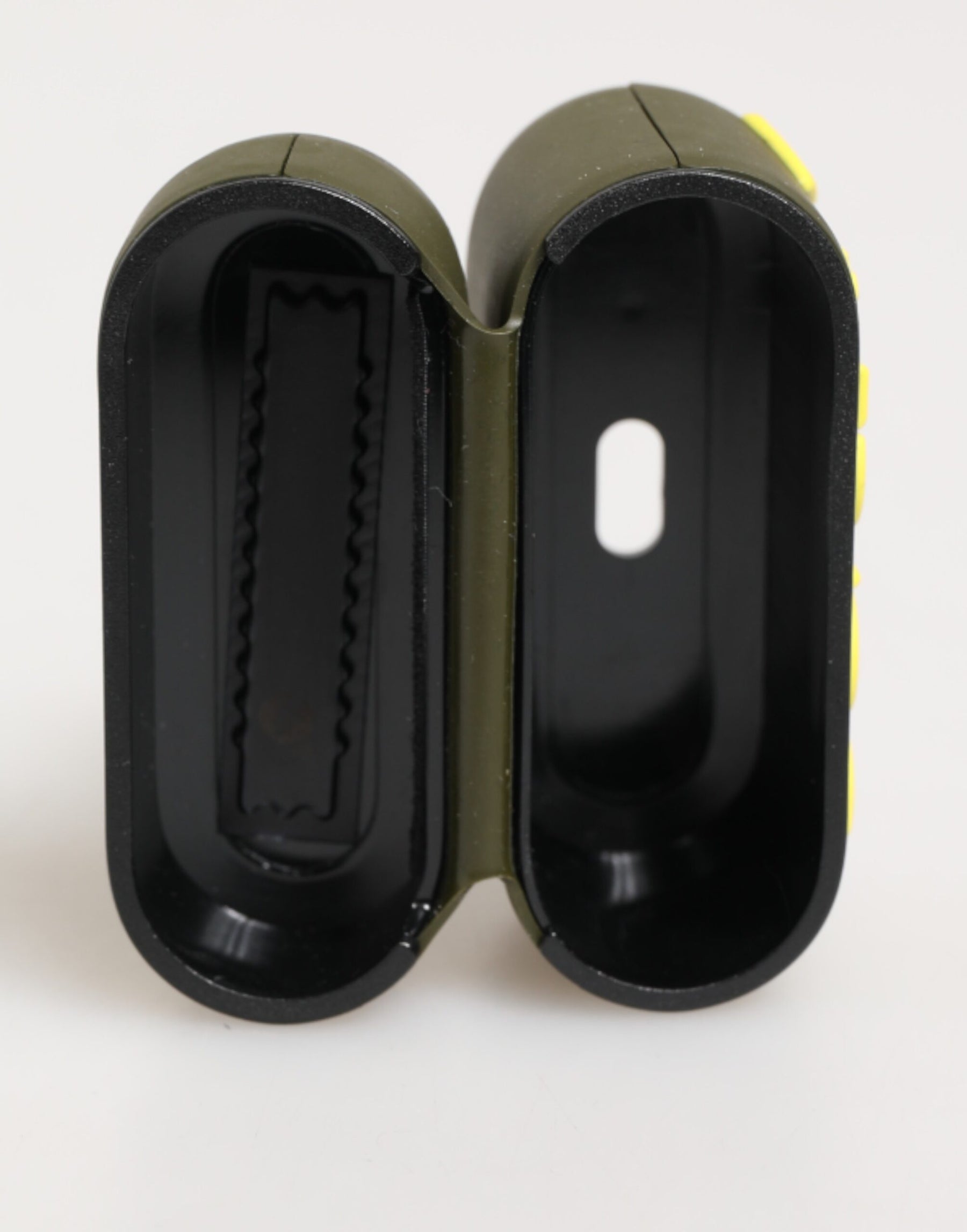 Dolce & Gabbana Army Green Rubber Logo Embossed Accessory  Airpods Case | Regal Royce