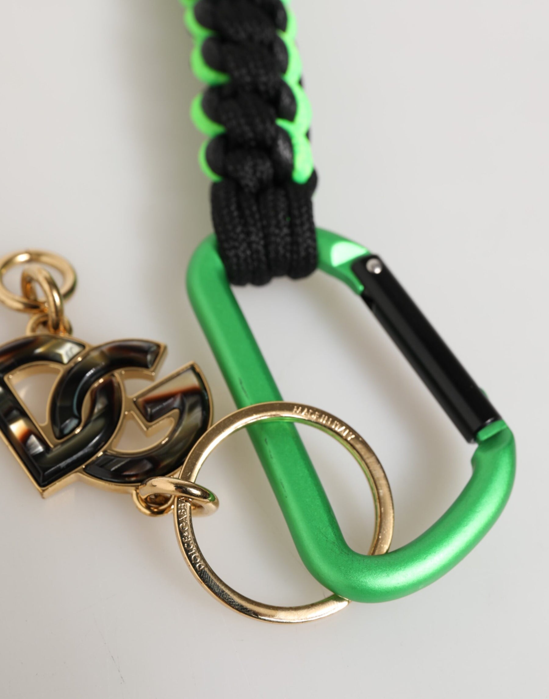 Dolce & Gabbana Polyester Multicolor Tape String DG Logo Keychain Keyring | Regal Royce