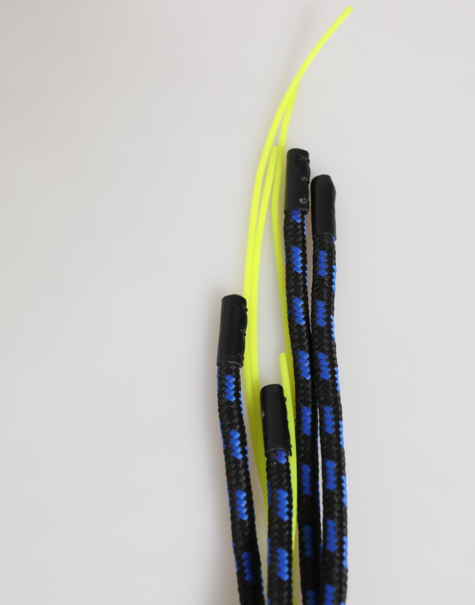 Dolce & Gabbana Blue Yellow Leather Tape String DG Logo Keychain Keyring | Regal Royce