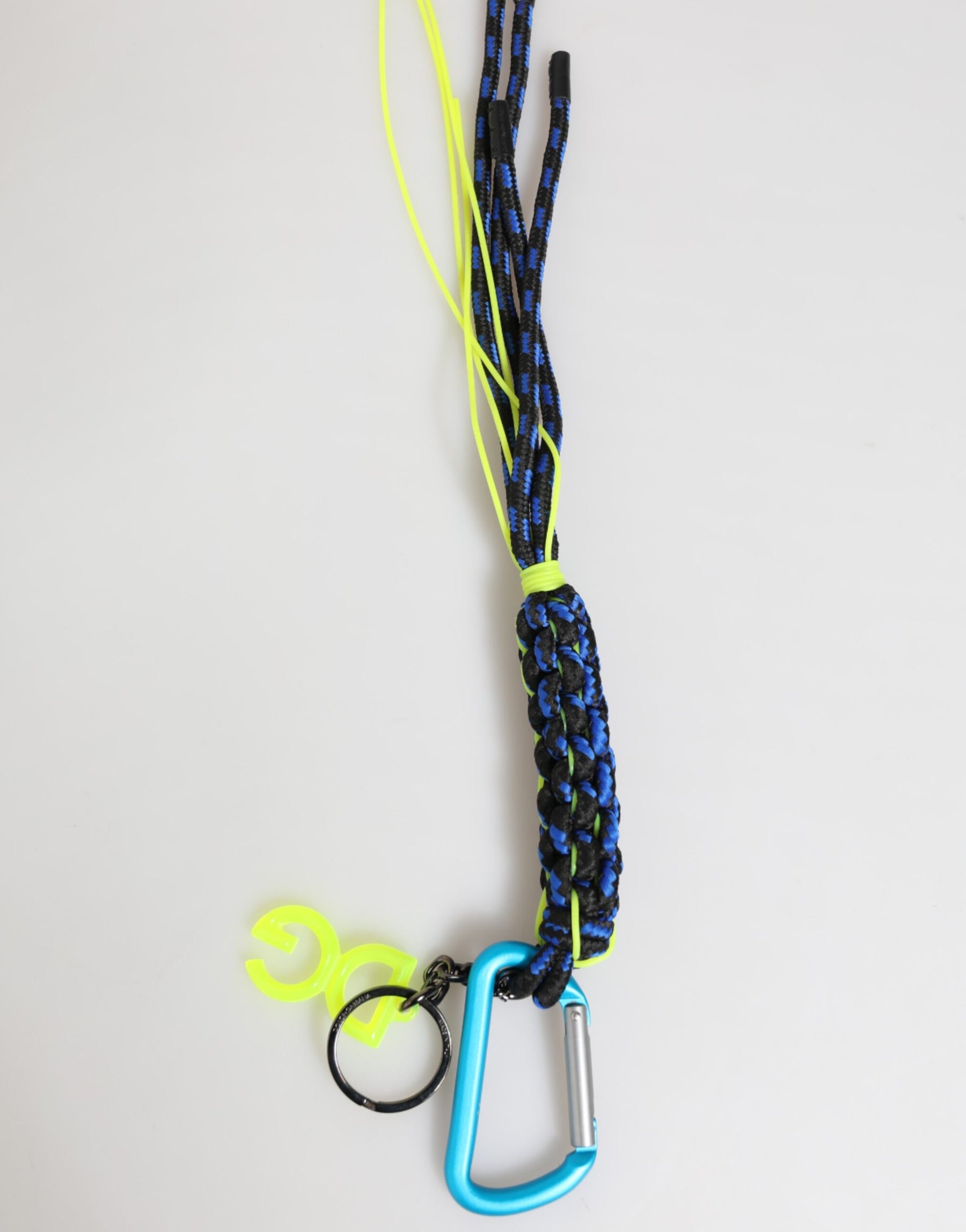 Dolce & Gabbana Multicolor Polyester Tape String DG Logo Keychain  Keyring | Regal Royce