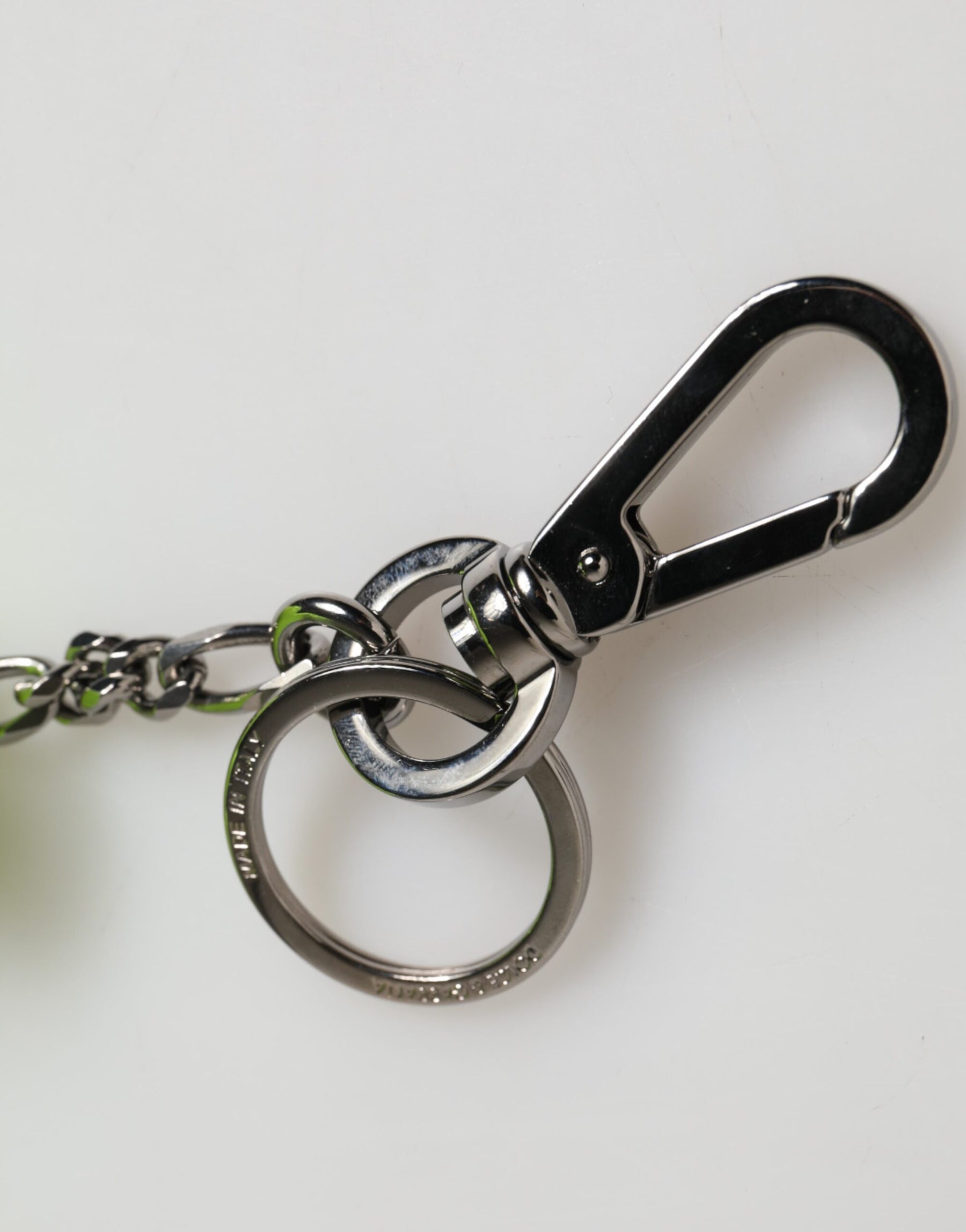 Dolce & Gabbana Neon Green Bear Embroidered Logo Men Keychain Clasp  Keyring | Regal Royce
