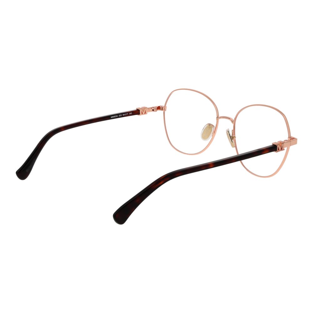 Max Mara Rose Gold Metal Glasses (Frames) | Regal Royce
