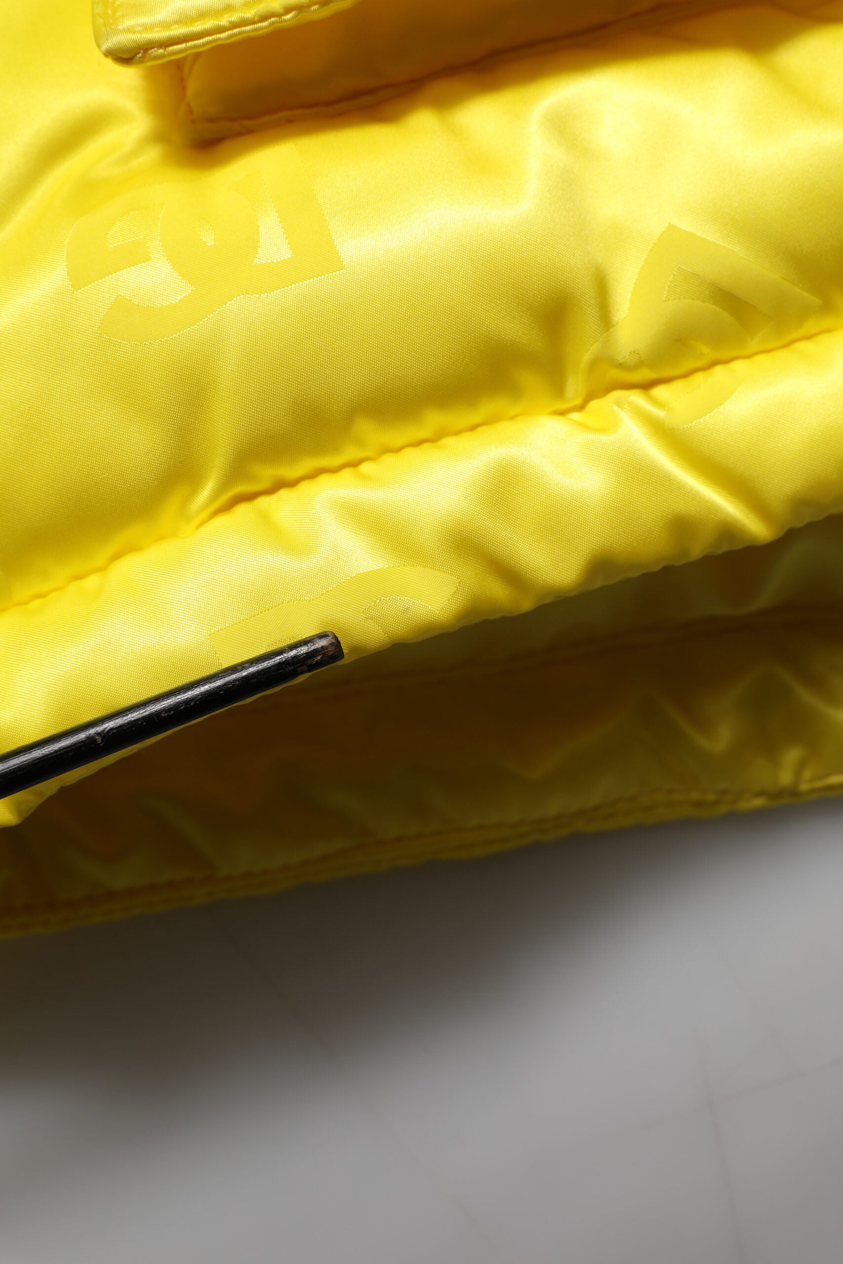 Dolce & Gabbana Yellow Nylon Logo Puffer Bomber Men Jacket | Regal Royce