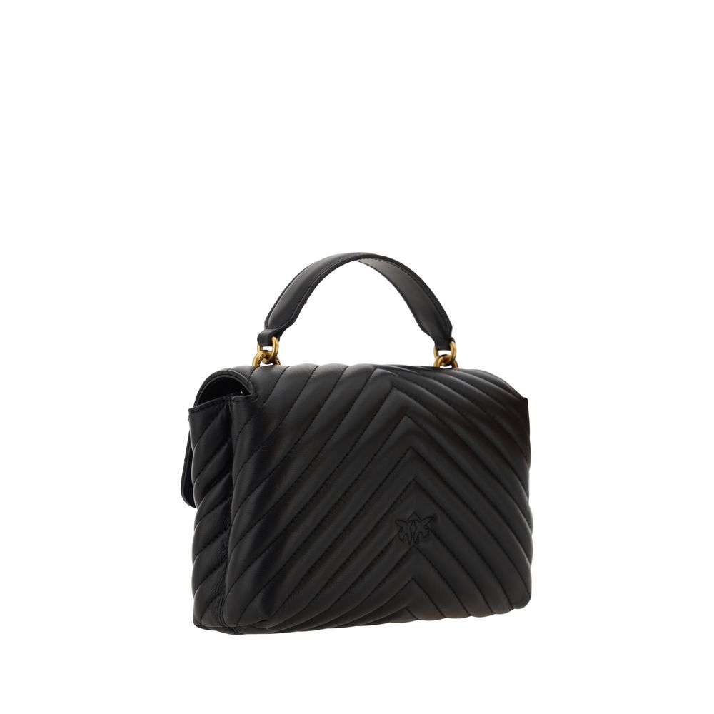 PINKO Black Calf Leather Bos Taurus Handbag | Regal Royce