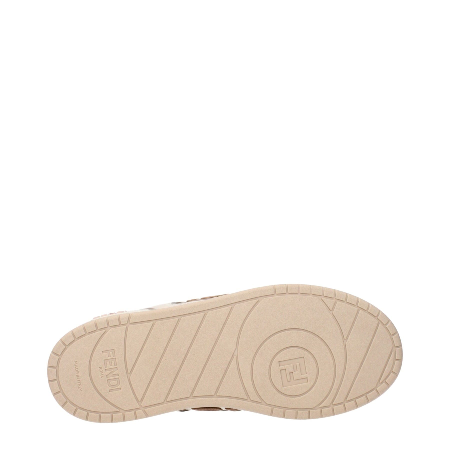 Fendi Beige Leather Low Top Sneakers | Regal Royce