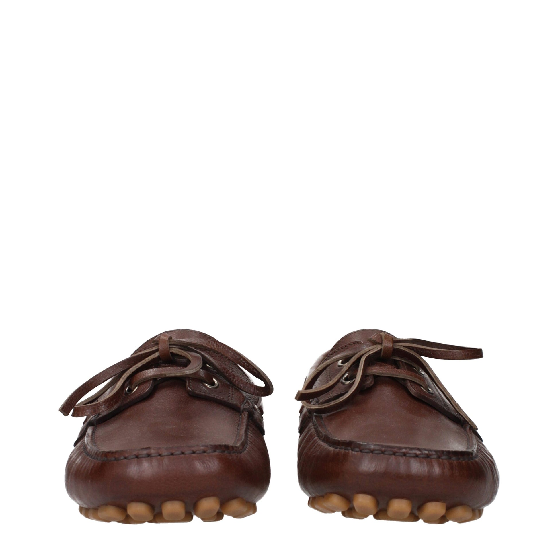 Valentino Garavani Brown Leather Slip-On Loafers | Regal Royce